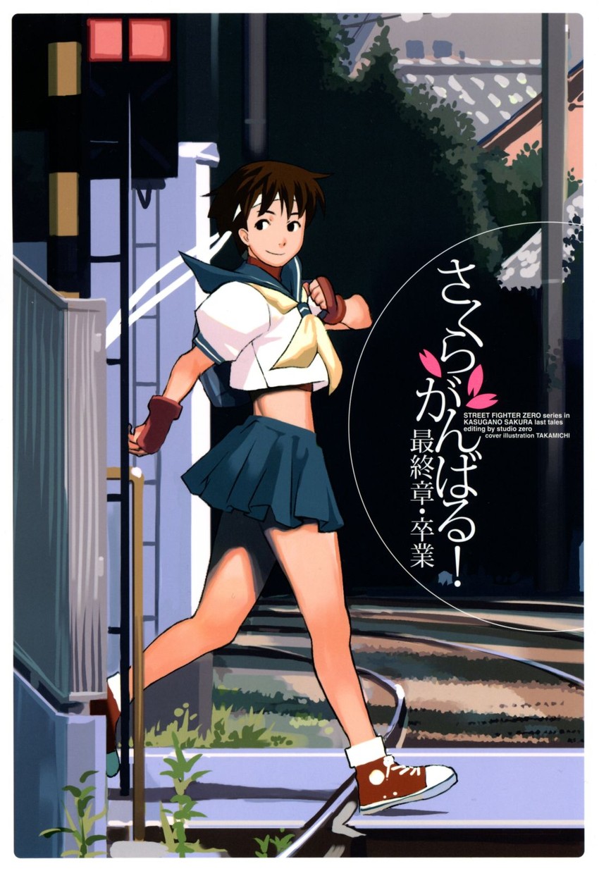 kasugano sakura (street fighter and 1 more) drawn by takamichi