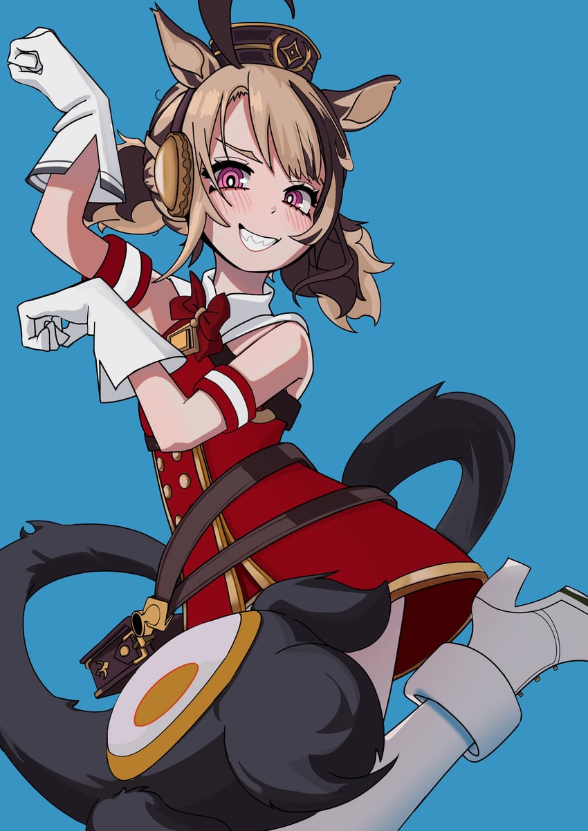 gold ship and gigi murin (hololive and 2 more) drawn by xanshiowo