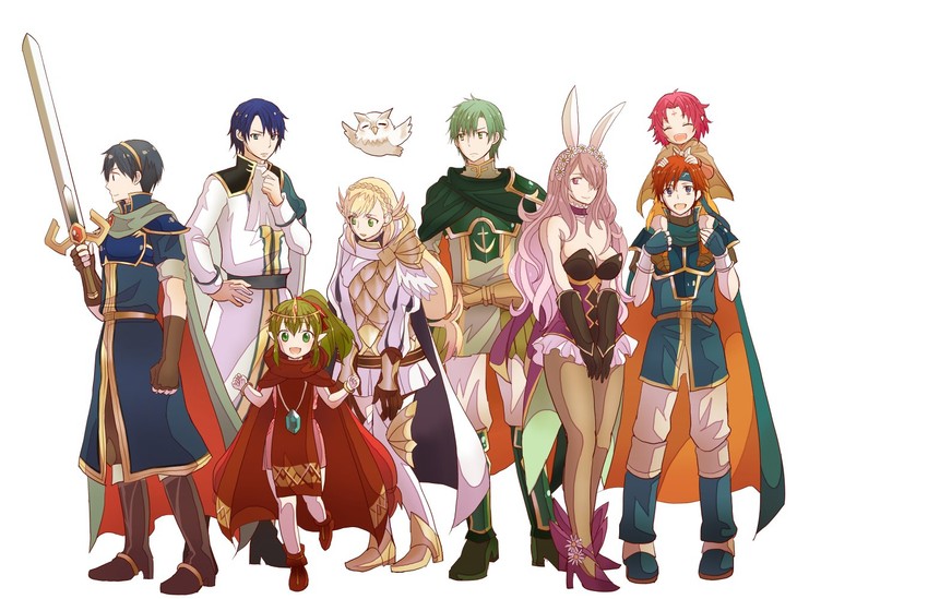 camilla, tiki, marth, roy, sharena, and 4 more (fire emblem and 6 more) drawn by ouzisamafe