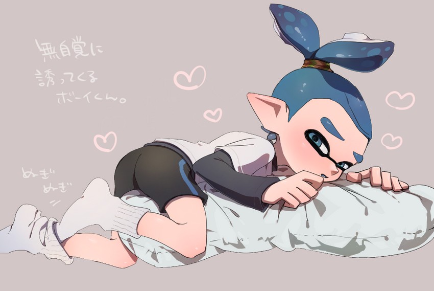inkling player character, inkling boy, and john (splatoon) drawn by takemokotakemo
