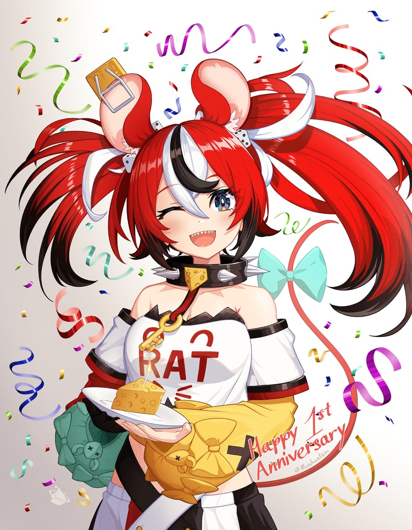hakos baelz (hololive and 1 more) drawn by mouhantain
