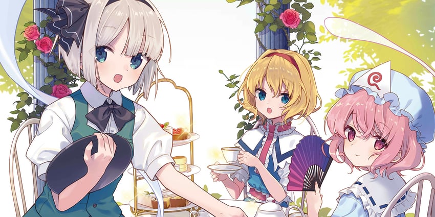 konpaku youmu, alice margatroid, and saigyouji yuyuko (touhou and 1 more) drawn by miyoshino