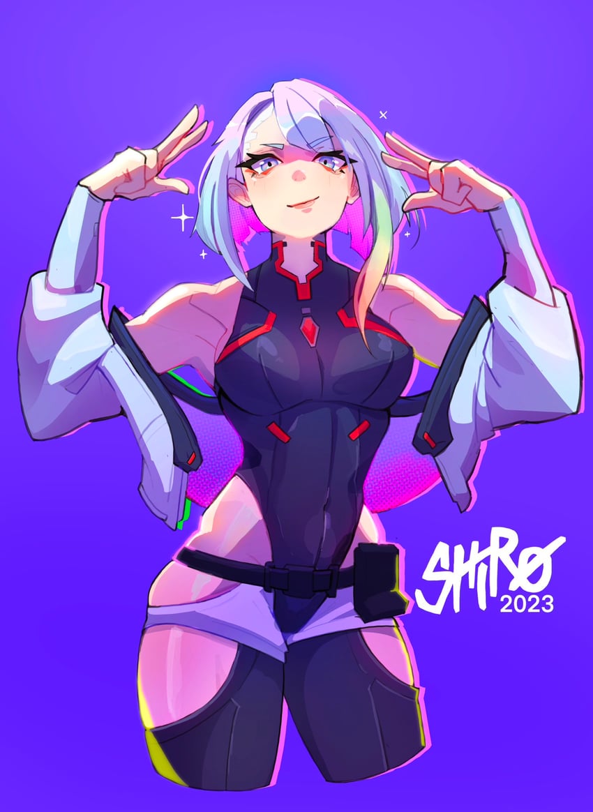lucy (cyberpunk and 1 more) drawn by shiro_(shironovablue)
