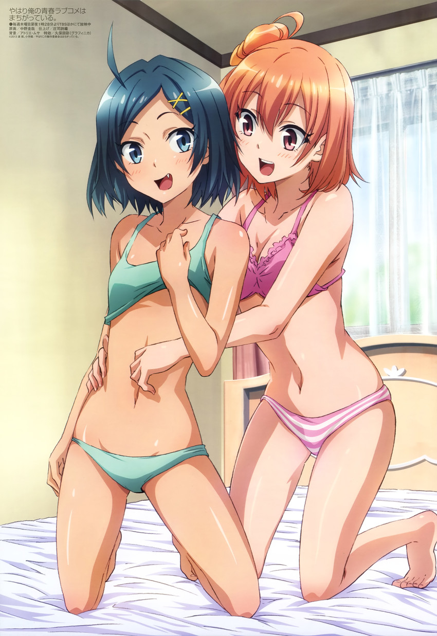 yuigahama yui and hikigaya komachi (megami magazine and 1 more) drawn by nakano_keiya