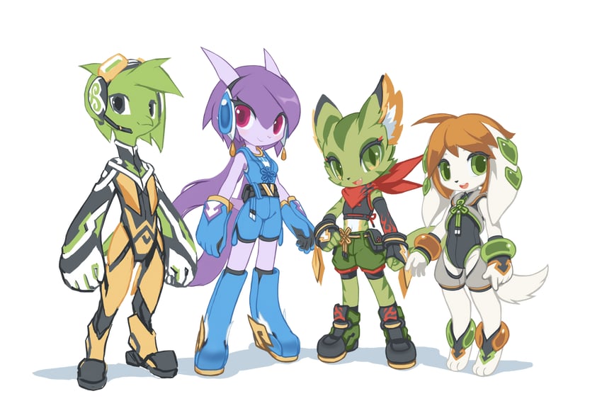 sash lilac, milla basset, carol tea, and commander torque (original and 2 more) drawn by tyson_tan