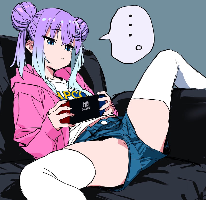 anima lyon (indie virtual youtuber and 1 more) drawn by sadamoto_hokuto