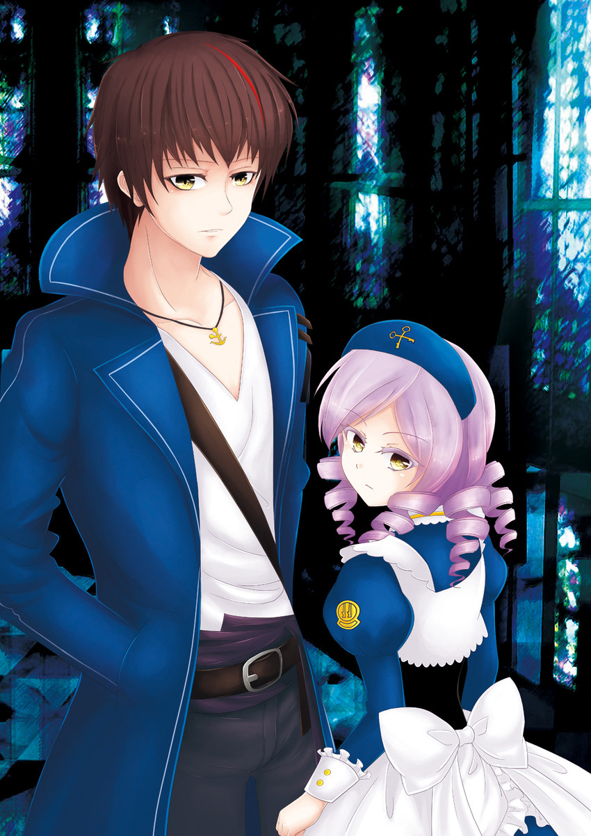 dlanor a. knox and willard h. wright (umineko no naku koro ni) drawn by kurahika