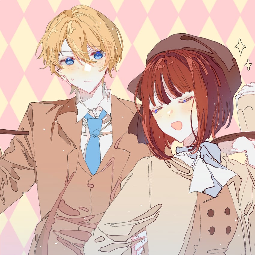 arima kana and hoshino aquamarine (oshi no ko) drawn by xingfulun16203