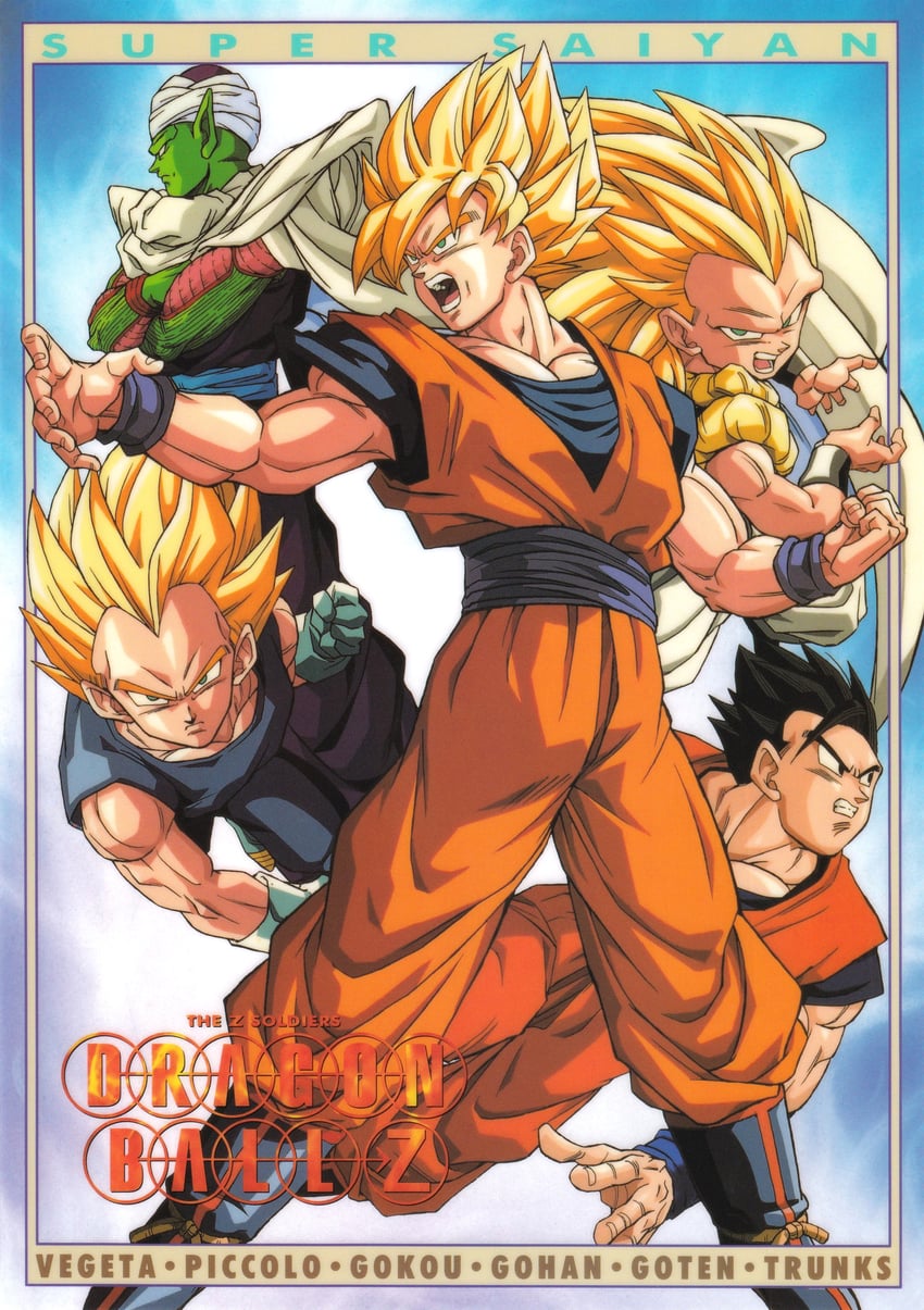 son goku, vegeta, son gohan, piccolo, and gotenks (dragon ball and 1 more)