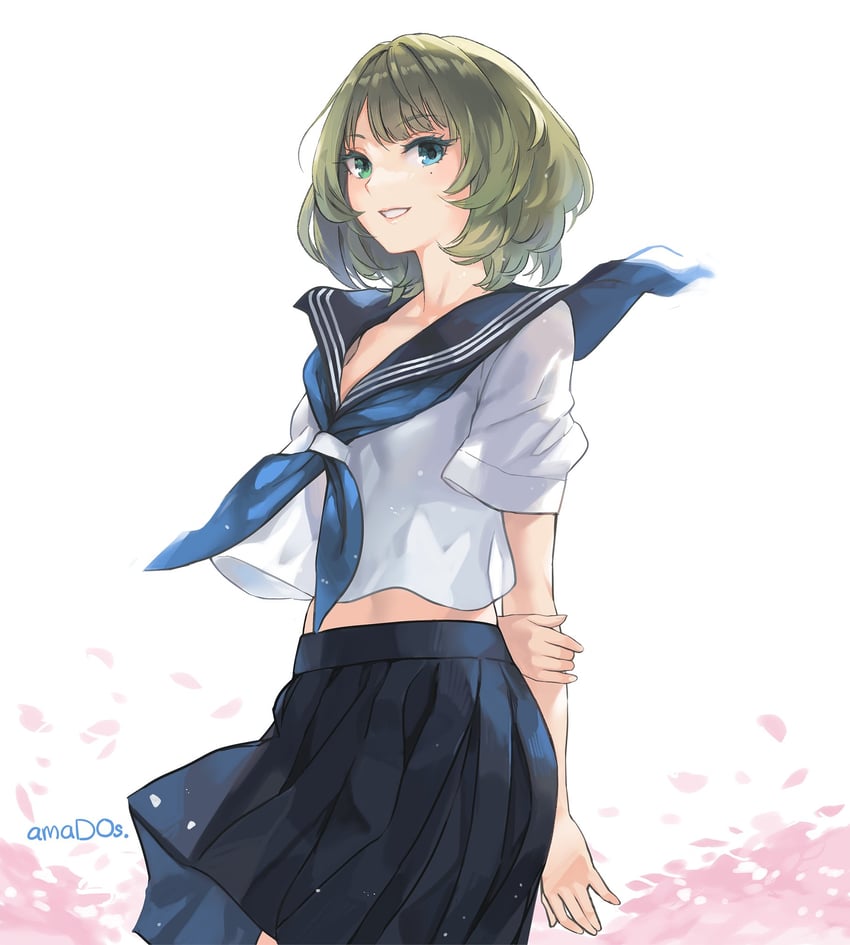 takagaki kaede (idolmaster and 1 more) drawn by amado_(shin)