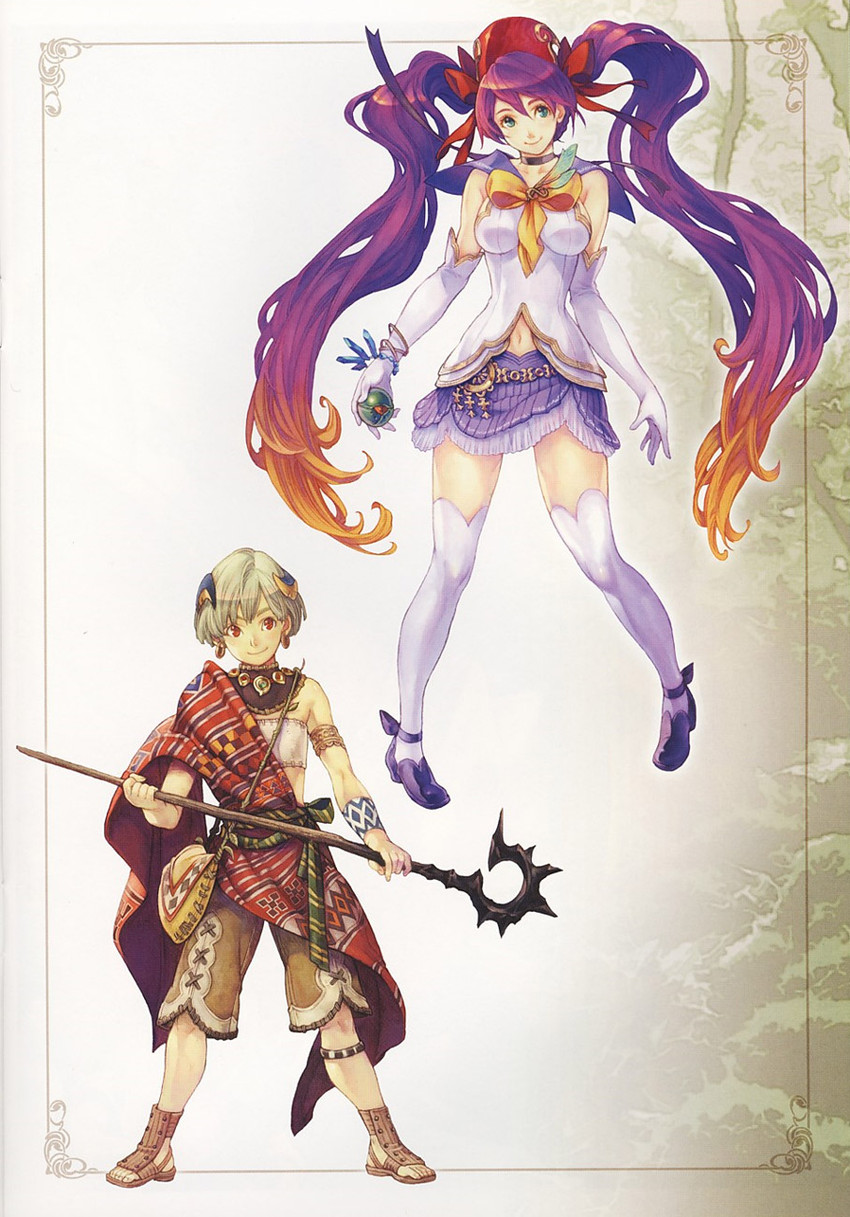 reco and palm (mushihime-sama and 1 more) drawn by haccan