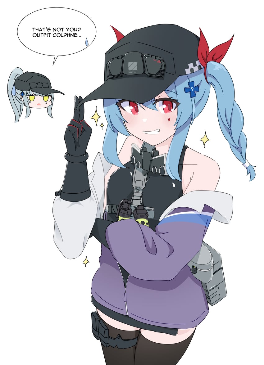 hk416, klukai, and colphne (girls' frontline and 1 more) drawn by risu_(risu028)