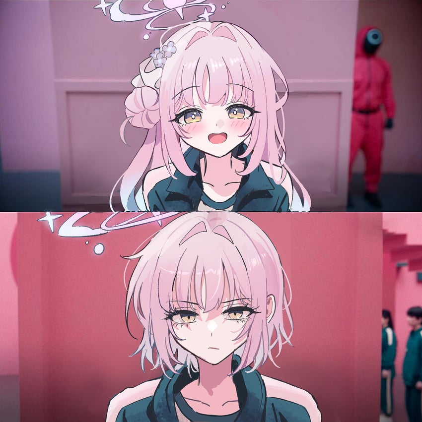mika (blue archive and 1 more) drawn by mell_(dmwe3537)