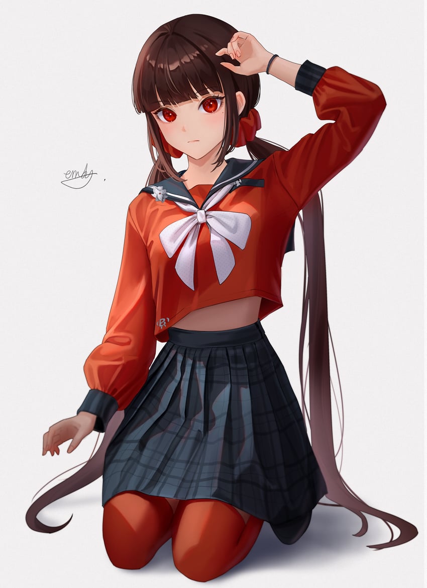 harukawa maki (danganronpa and 1 more) drawn by aendi_en_d_endei