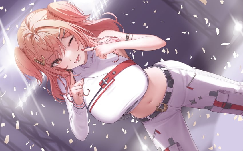 ichijou ririka (hololive and 1 more) drawn by steelball_(jwk76806995)
