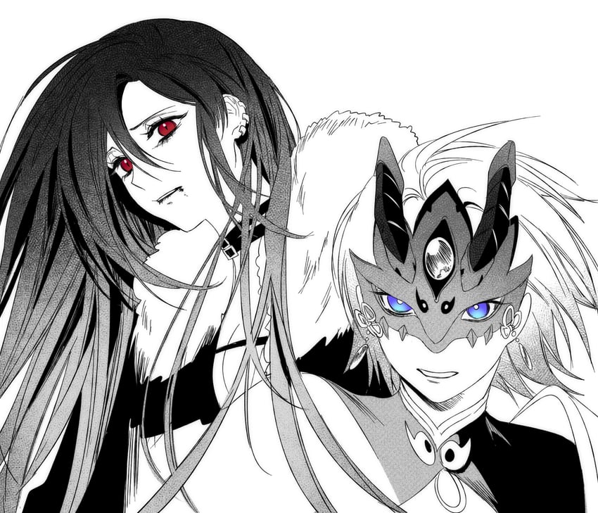 yu mei-ren and prince of lan ling (fate and 1 more) drawn by easel_(dam0628)