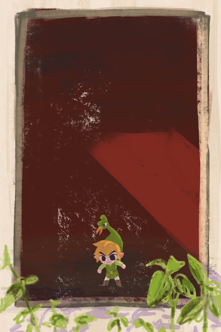 link, toon link, and ezlo (the legend of zelda and 1 more) drawn by kichino_soto