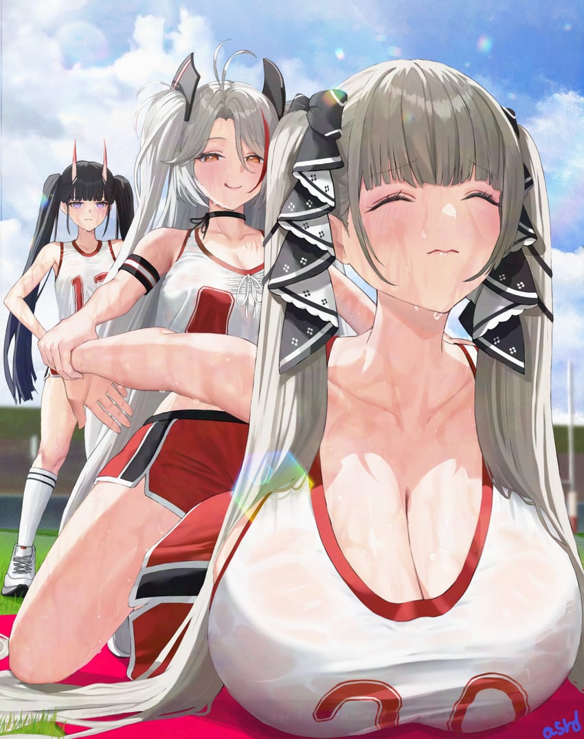 formidable, prinz eugen, and noshiro (azur lane) drawn by asurada_yui