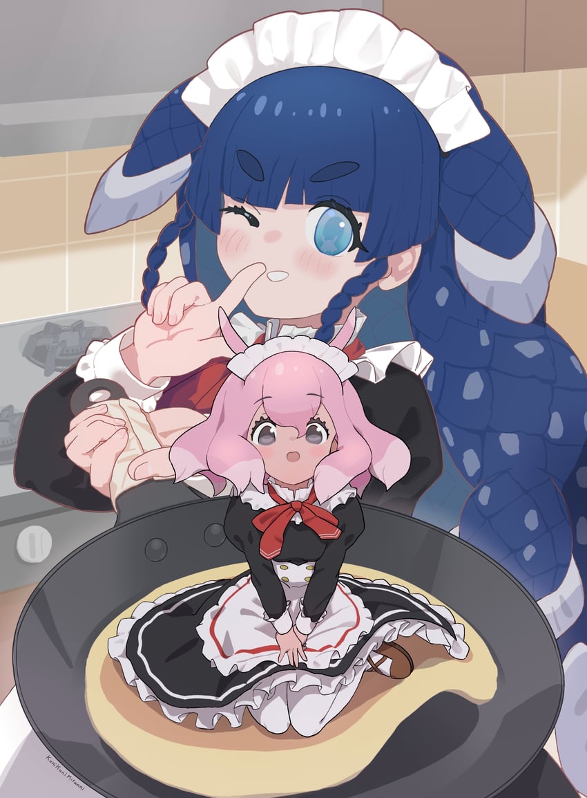 coelacanth and japanese pancake devilfish (kemono friends and 1 more) drawn by kunikuni_(kunihiro2005)