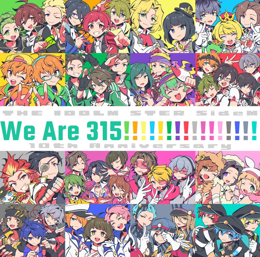 akizuki ryo, amagase touma, mizushima saki, himeno kanon, pierre bichelberger, and 47 more (idolmaster and 2 more) drawn by surigoma_(39_sekai)