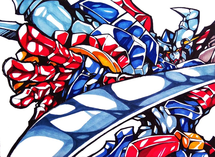 dygenguar (super robot wars and 1 more) drawn by hamuten_(hmltzero)