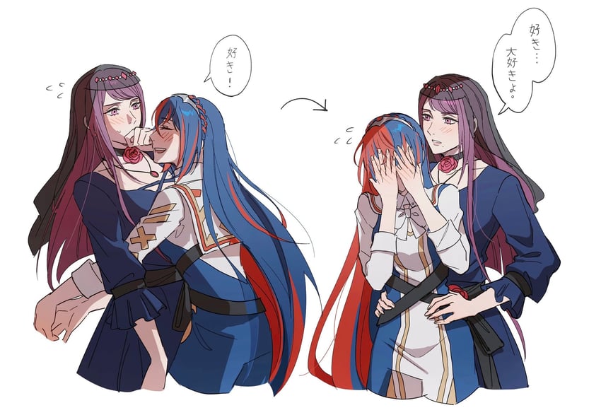 ivy and female alear (fire emblem and 1 more) drawn by seirorath