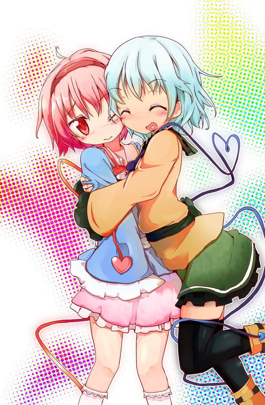 komeiji koishi and komeiji satori (touhou) drawn by maiku