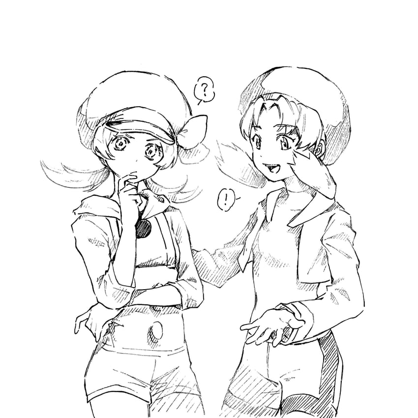 lyra and kris (pokemon and 2 more) drawn by tan_carbonnn