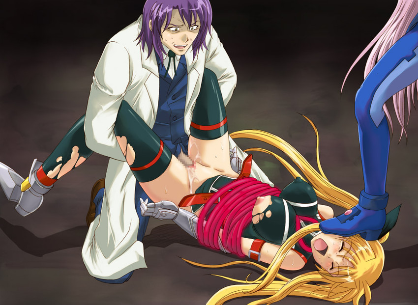 fate testarossa, jail scaglietti, and sette (lyrical nanoha and 1 more) drawn by cyclone_(reizei)
