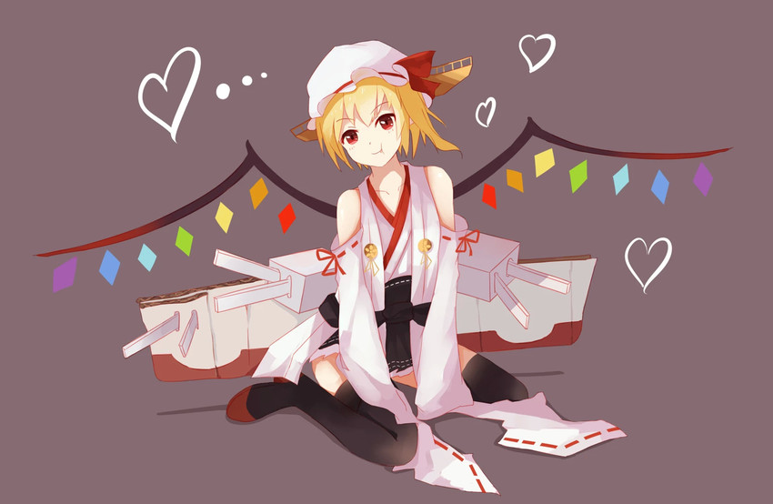 flandre scarlet and kongou (touhou and 1 more) drawn by .l.l