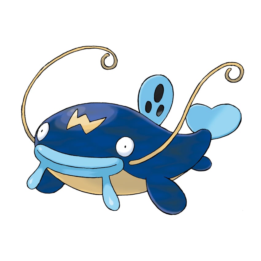 whiscash (pokemon and 1 more) drawn by sugimori_ken