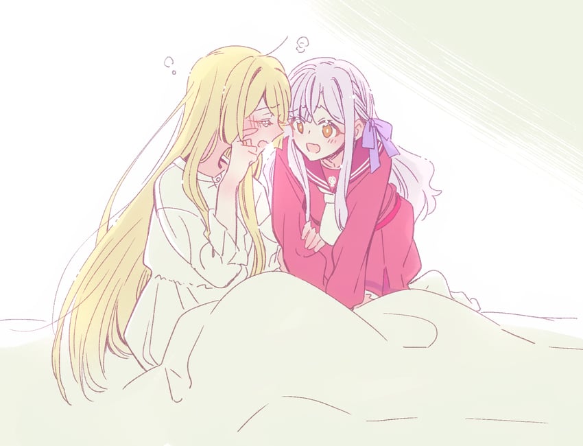 kon kanaho and miyagawa takane (assault lily) drawn by sorato_(astllatte)