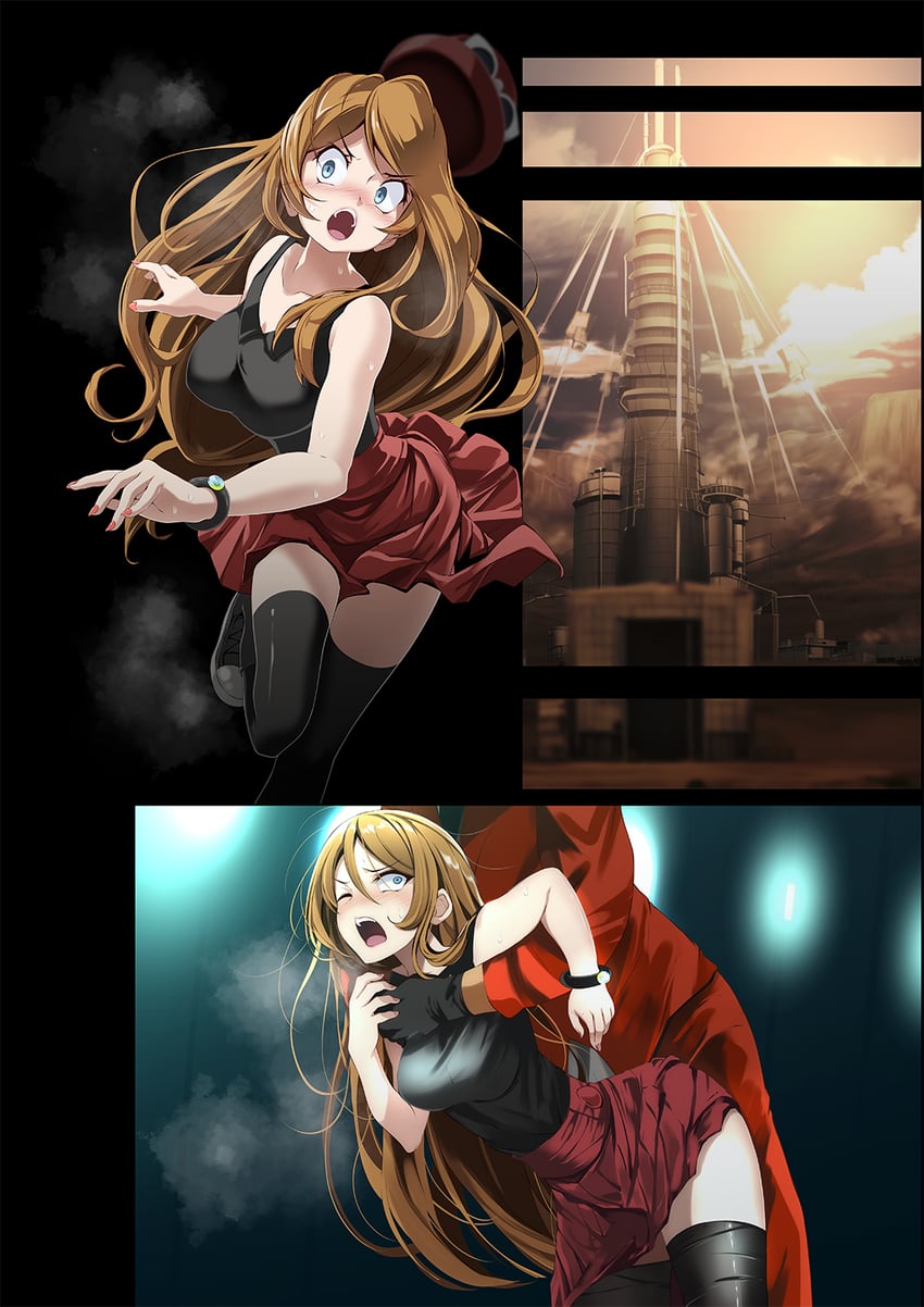 serena and team flare grunt (pokemon and 1 more) drawn by tsukishiro_saika