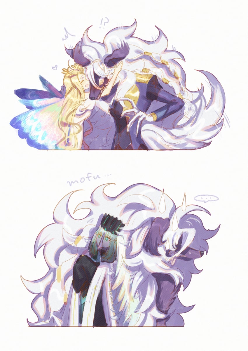 morgan le fay, aurora, and woodwose (fate and 1 more) drawn by nekohai_darake