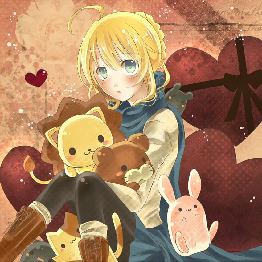artoria pendragon and saber (fate and 1 more) drawn by serino_itsuki