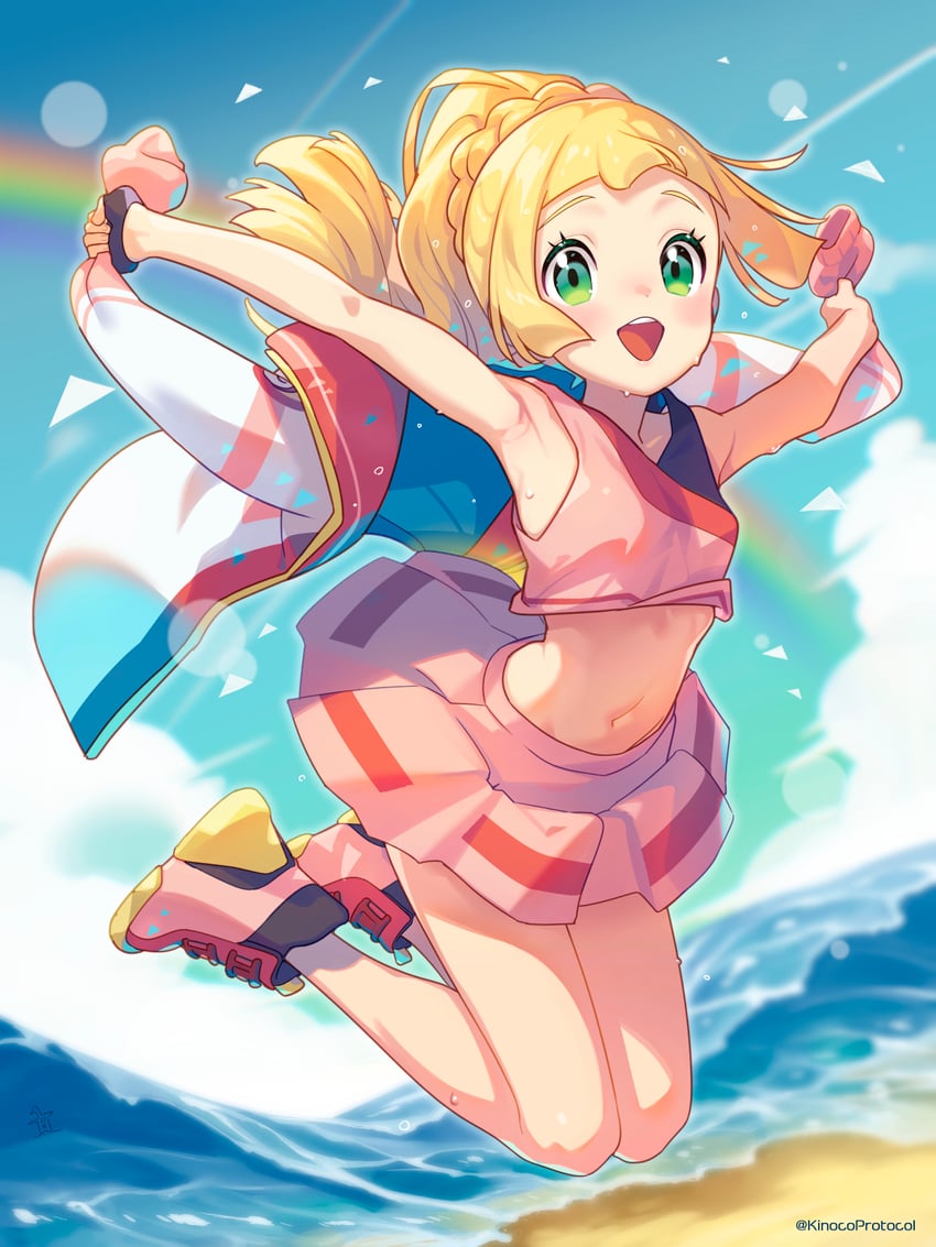 lillie and nemona (pokemon and 2 more) drawn by kinocopro