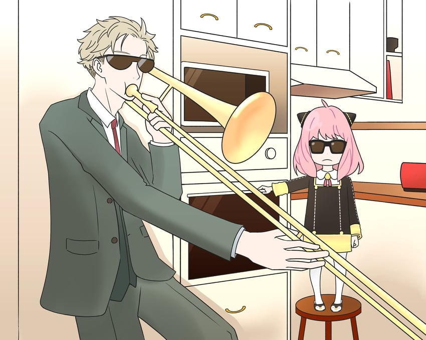 anya and twilight (spy x family) drawn by sheep_126