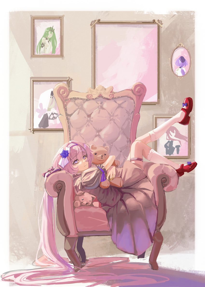 elysia, mobius, aponia, griseo, and eden (honkai and 1 more) drawn by smiley_(22412smiley)