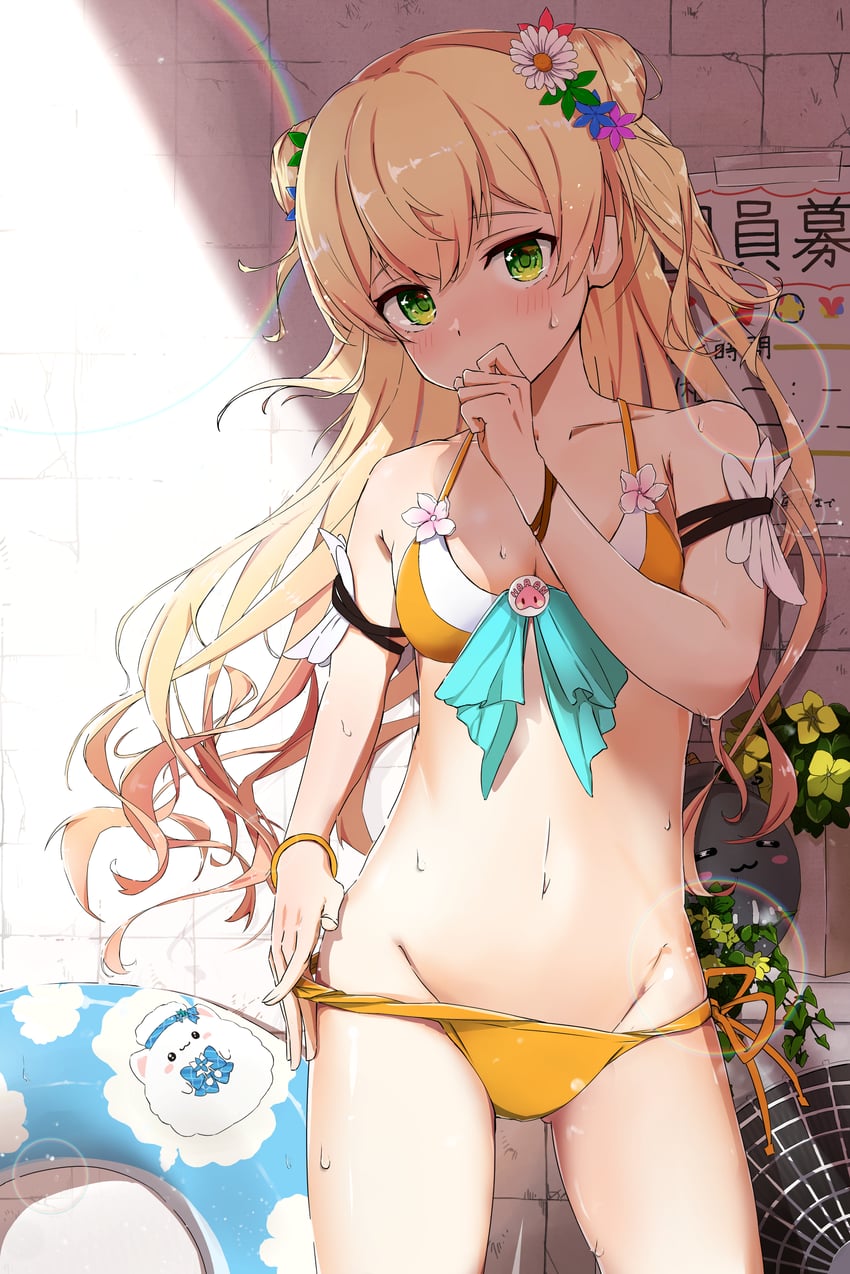 momosuzu nene, ssrb, and daifuku (hololive) drawn by spice_mega