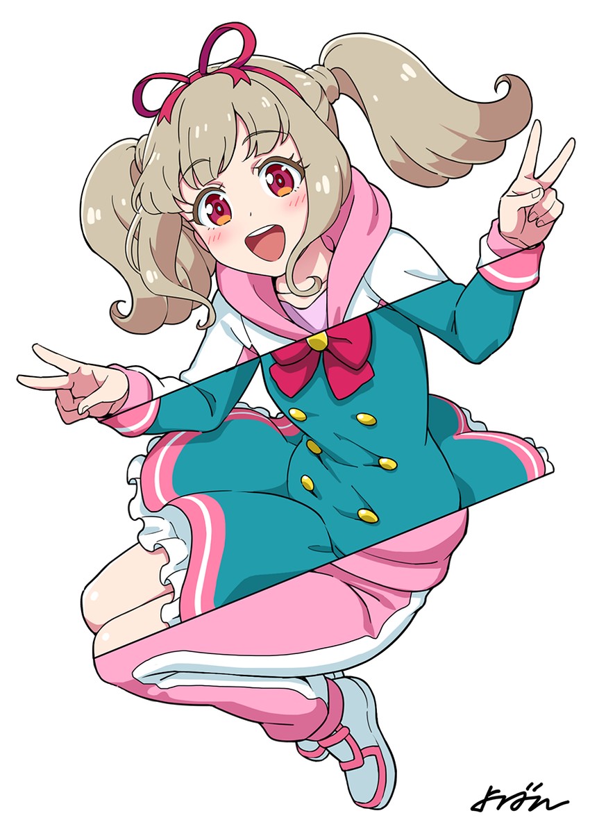 kiseki raki (aikatsu! and 1 more) drawn by yoban