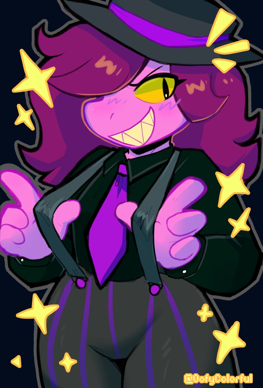 susie (deltarune) drawn by oofycolorful