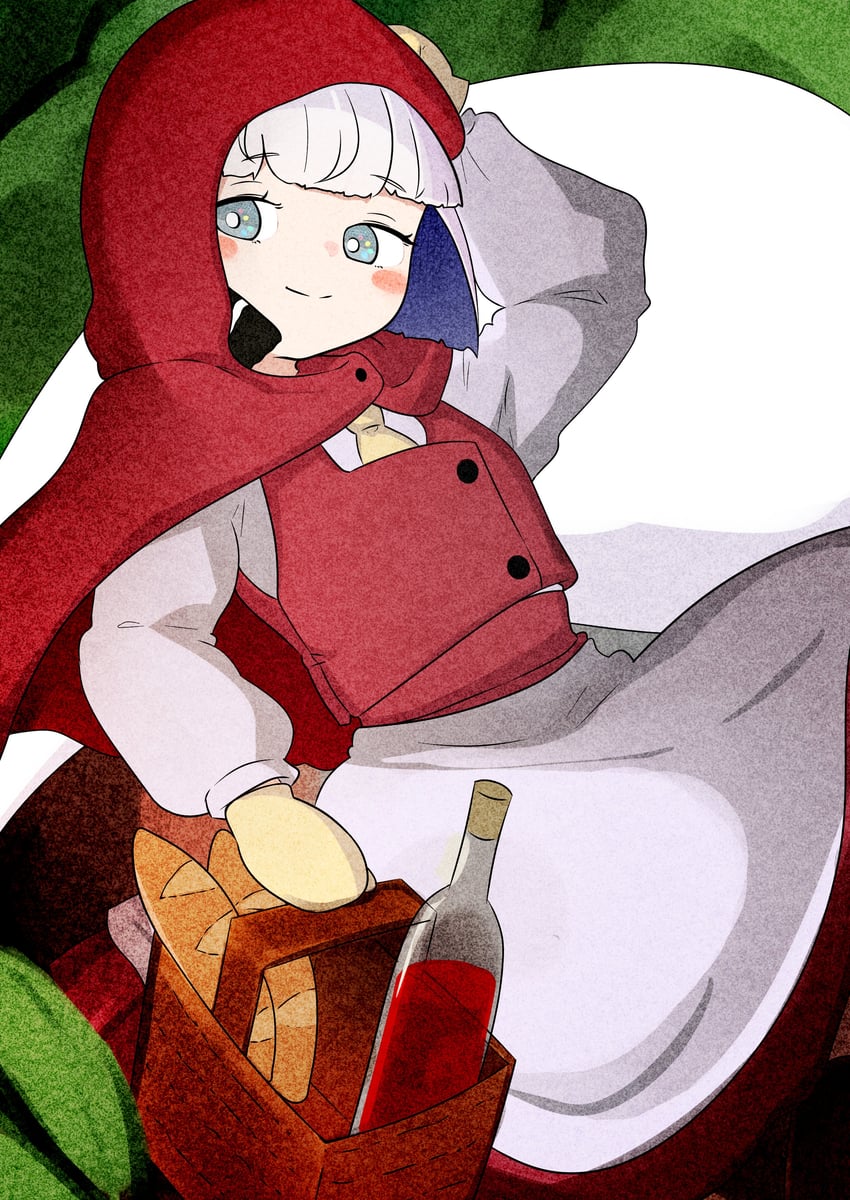 konpaku youmu and little red riding hood (touhou and 1 more) drawn by bokudrybone