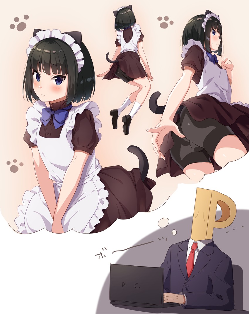 producer, p-head producer, and kagura rei (idolmaster and 1 more) drawn by rayuse
