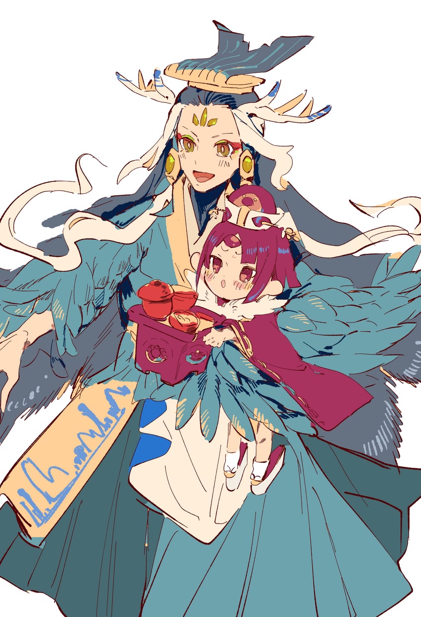 beni-enma and shi huang di (fate and 1 more) drawn by qmiqun