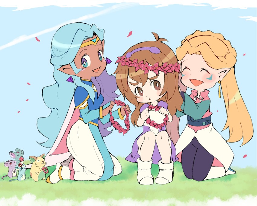 pidge gunderson, princess allura, and romelle (voltron and 1 more) drawn by miyata_(lhr)
