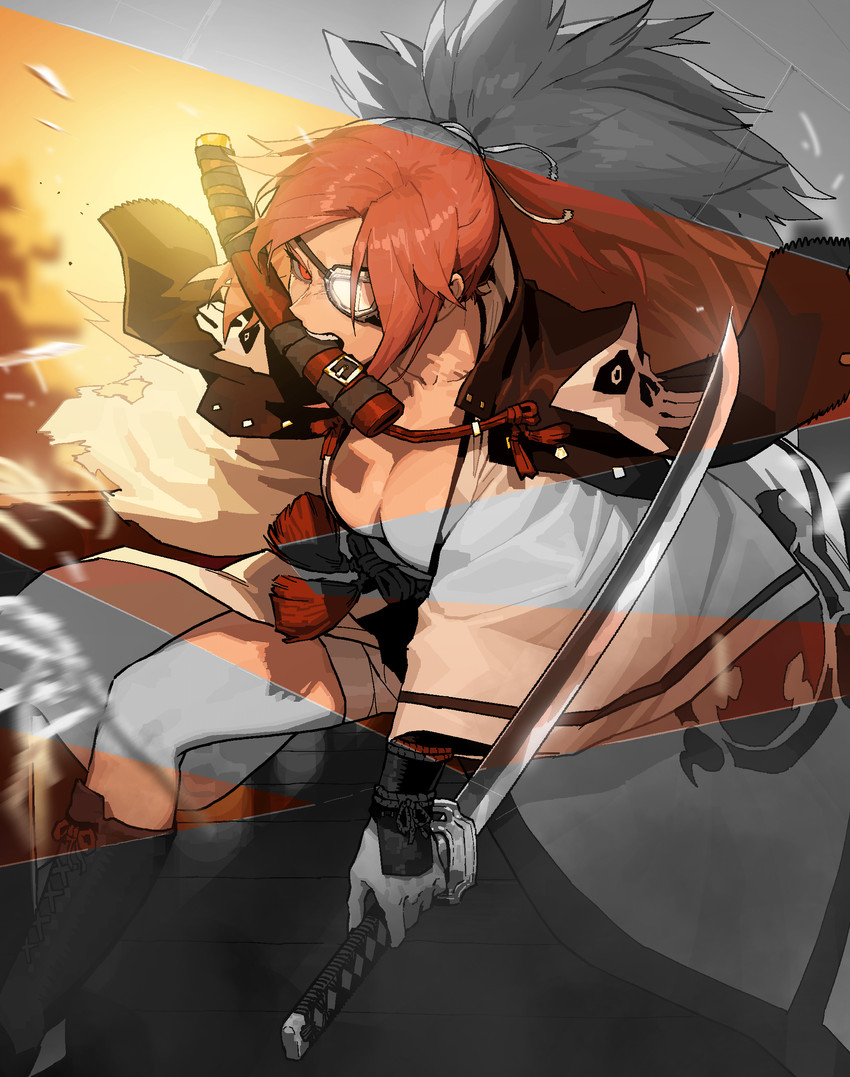 baiken (guilty gear and 1 more) drawn by gogalking
