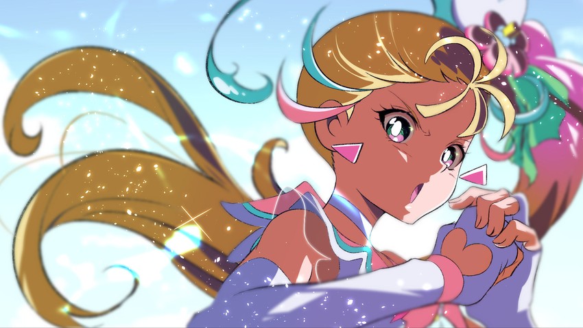 natsuumi manatsu and cure summer (precure and 1 more) drawn by cure_erebos