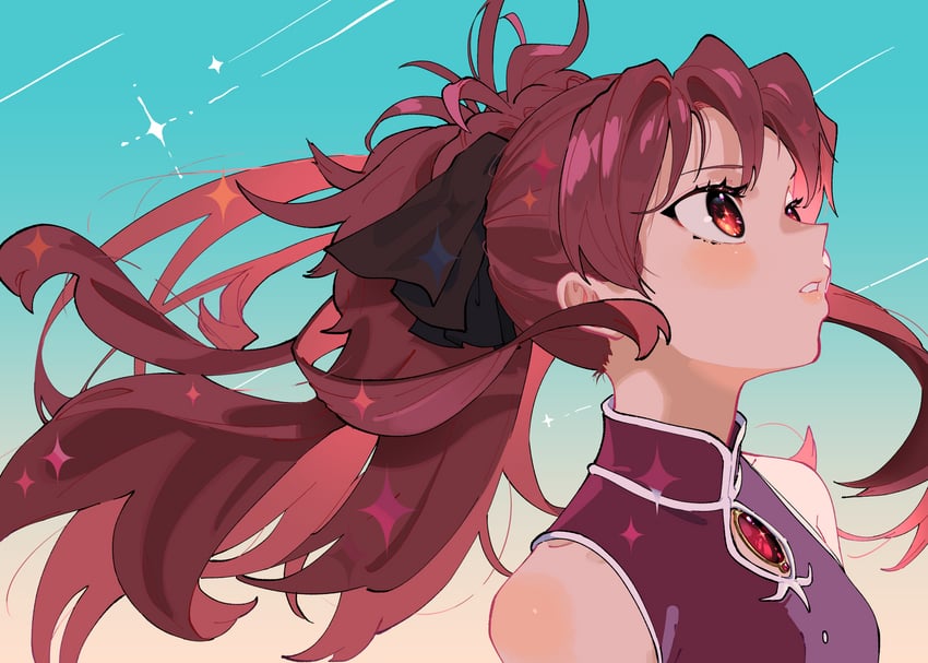 sakura kyoko (mahou shoujo madoka magica) drawn by yooki_(winter_cakes)
