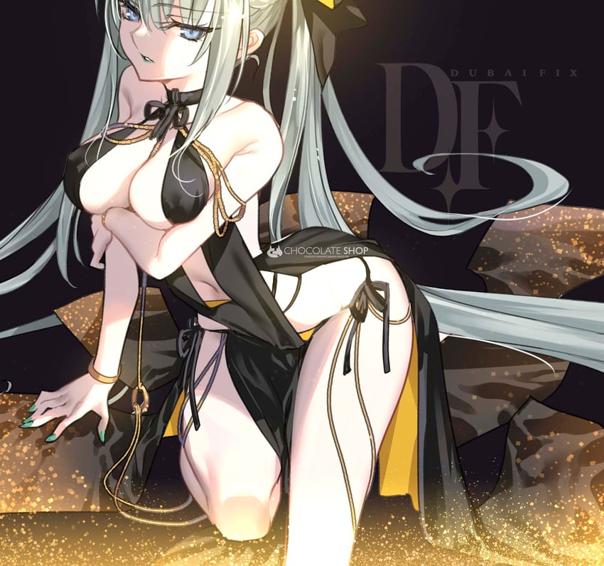 bb, morgan le fay, and bb dubai (fate and 1 more) drawn by choco_(chocolate_shop)