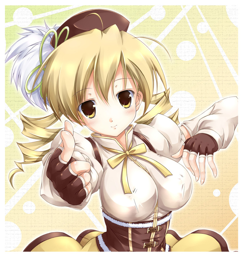 tomoe mami (mahou shoujo madoka magica) drawn by fujimoto_akio